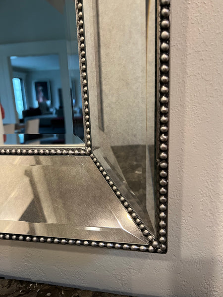 Restoration Hardware Beaded Venetian Beveled Mirror