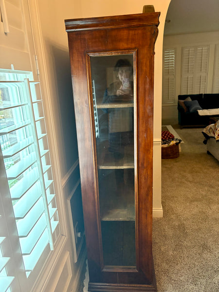 Antique Wood China Curio Cabinet