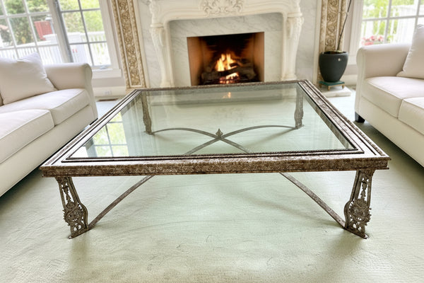 Italian Hand Forged Cocktail Coffee Table