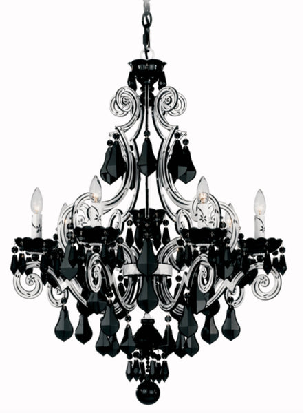 SCHONBEK Cappela Black Crystal Chandelier