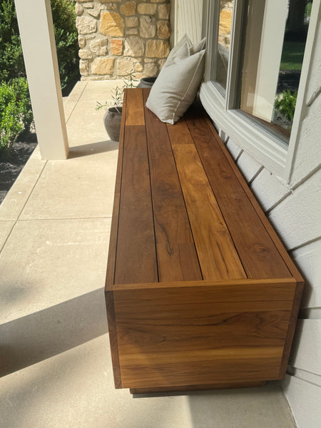 NEW Custom Commissioned Teak Bench or Coffee Table