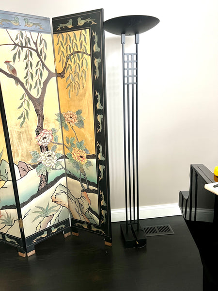 Chinese Chinoiserie Gold Leaf Room 6 Panel Divider Screen