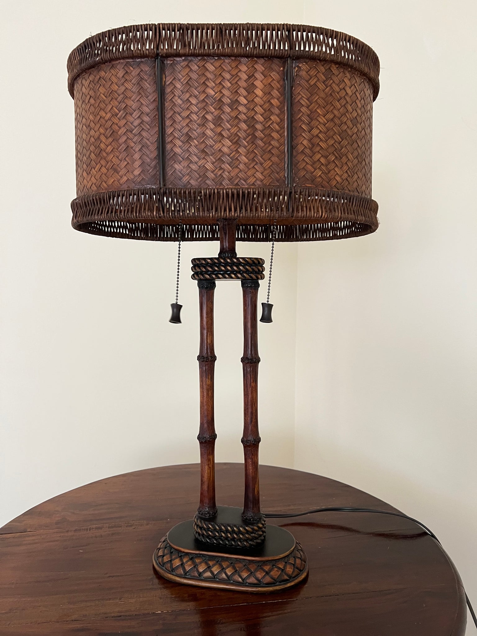 Bamboo Rattan Table Lamp