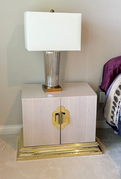 Pair of Hollywood Regency O.B. Solie for Ello Furniture Nightstands