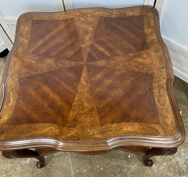 Century Furniture Walnut Burled Wood Side End Table