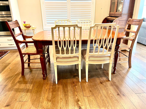 Solid Wood Dining Table and 6 Chairs