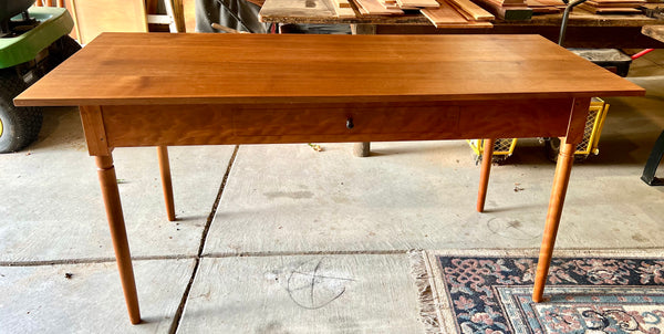 NEW Hand Made Solid Walnut Top and Cherry Leg Desk or Dining Table