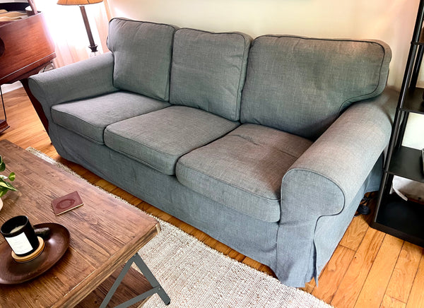IKEA Ektorp 3 Seater Sofa and Chair With Washable Slipcovers