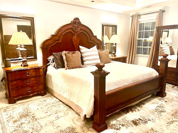 Century Furniture King Mahogany Bed