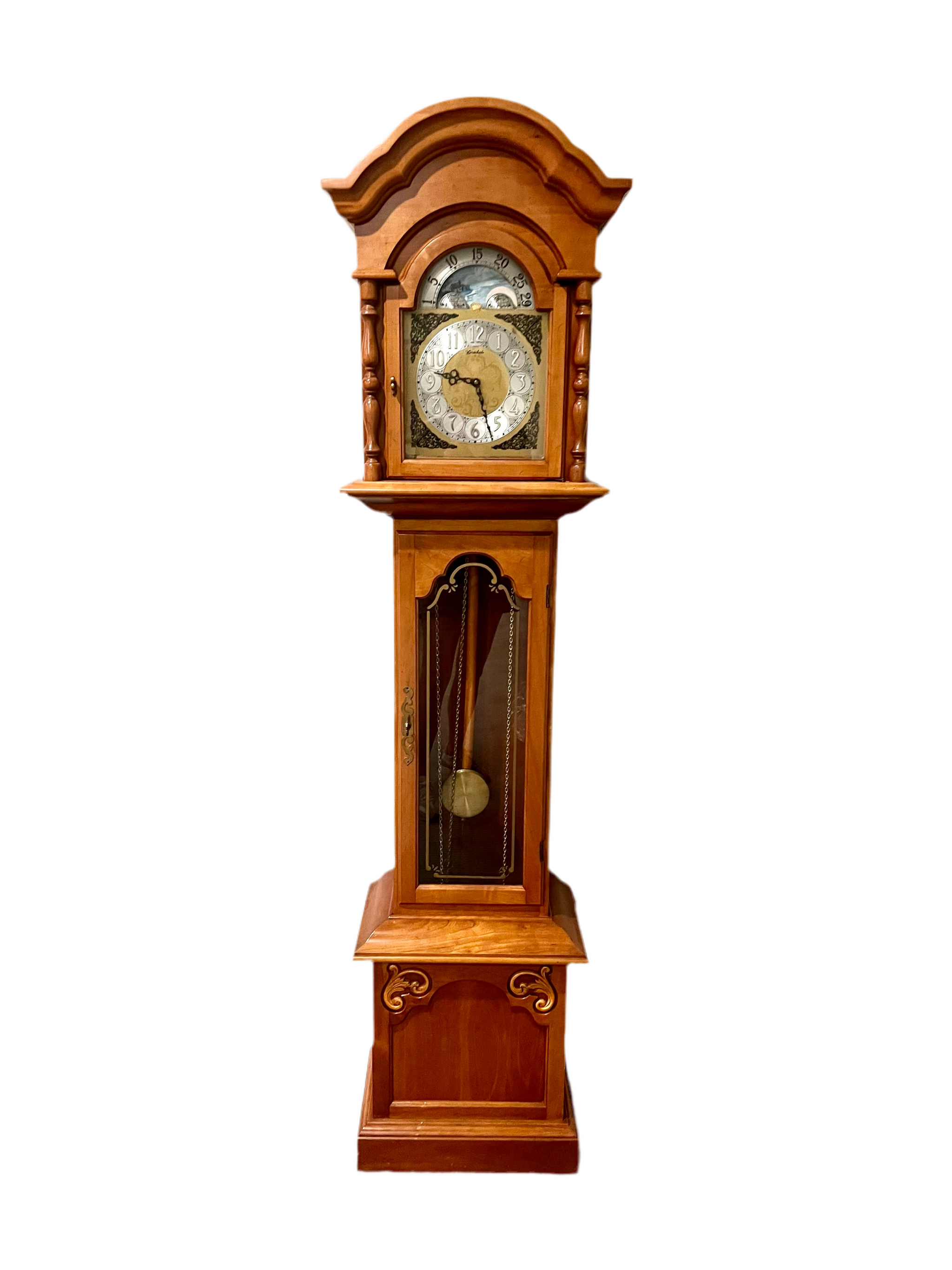 KENT Now Family New Traditional パブミラー Alexandria Grandfather clock by Hermle, modern farmhouse style