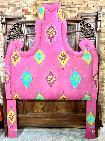 Custom Upholstered Full Size Headboard (2 Available)