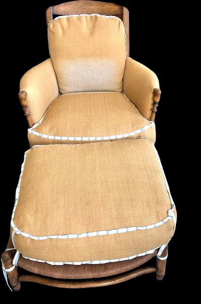 Country Rush Lounge Chair and Ottoman by Charles Pollock