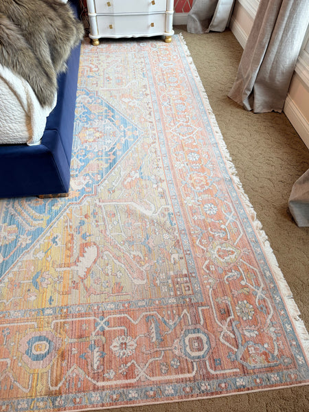 Distressed Persian Style Area Rug