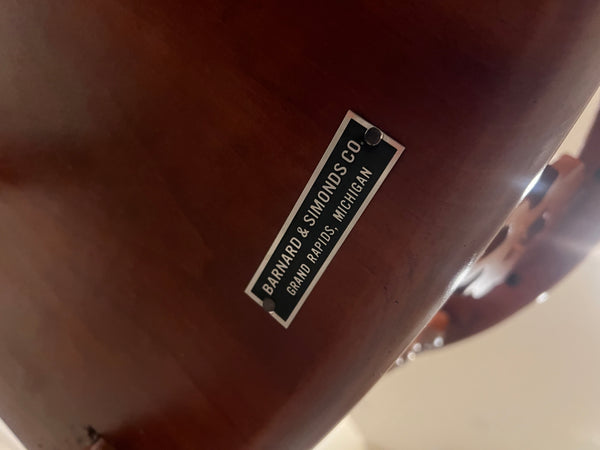Barnard & Simonds Antique Yew Wood Broad Arm Windsor Chair