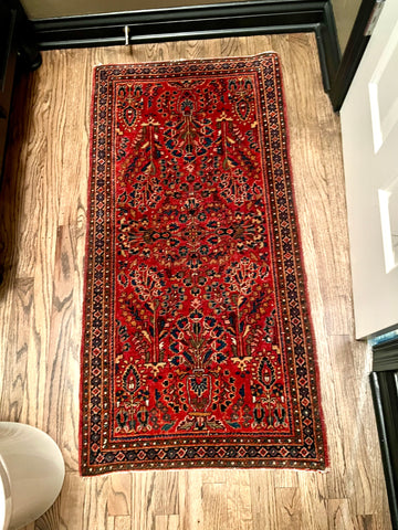Antique Small Handmade Area Rug