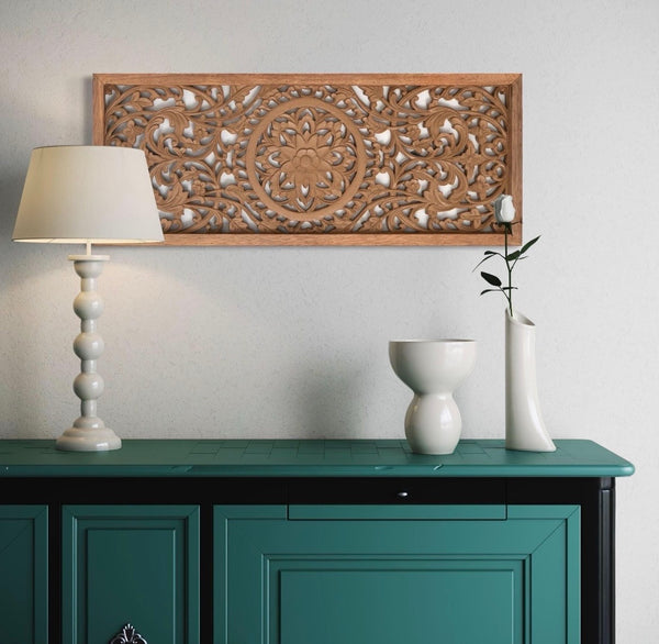 Wood Carved Wall Panel