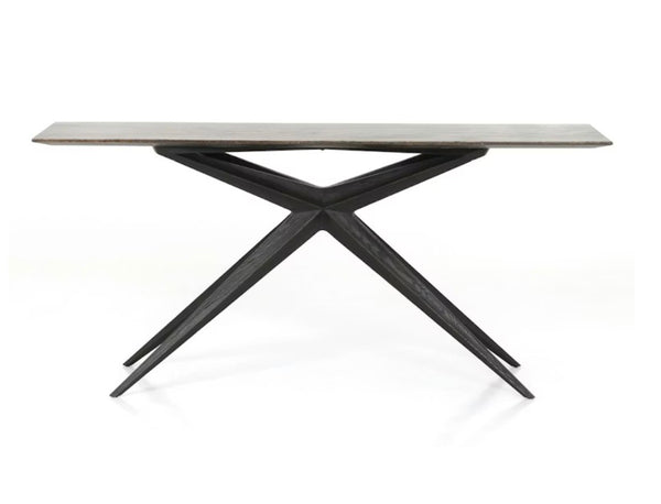 Four Hands Collins Sasha Console Table in Burnt Oak