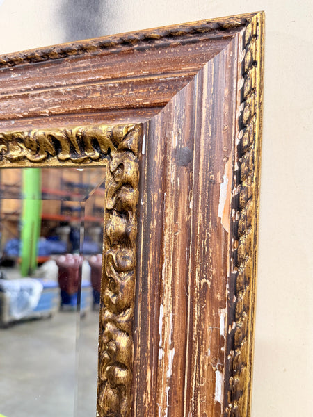 Vintage Italian LaBarge Gold Floor Mirror (2 Available)