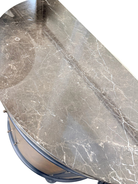 Drexel Heritage Marble Topped Half Moon Credenza (2 Available)
