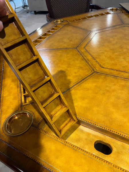 Maitland-Smith Rams Head Game Poker Card Table