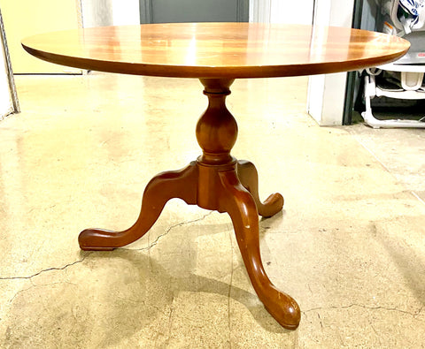 Vintage Round Pedestal Coffee Side Table
