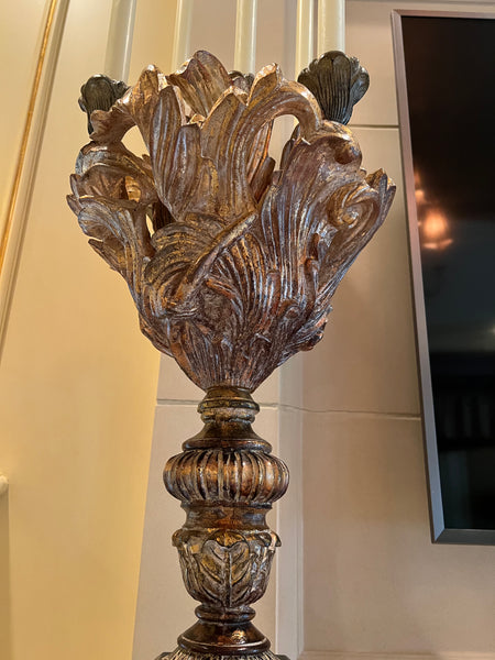 Pair of Large Etrusian French Candelabras