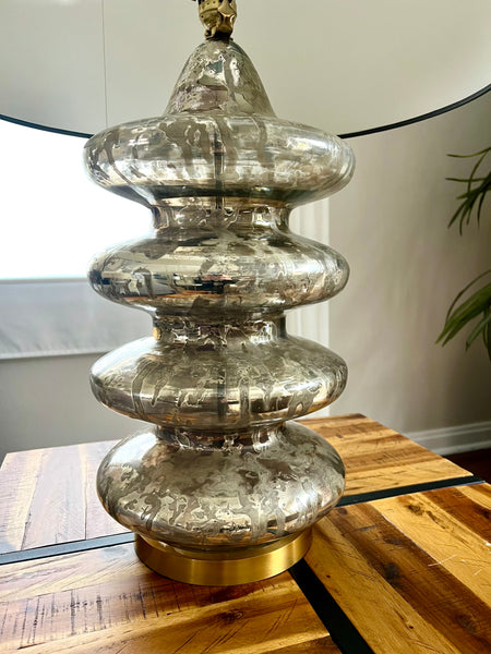 Rare 1960's MCM Carlo Nason for Mazzega Four Tier Murano Table Lamp