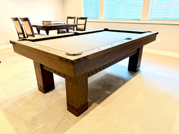 Plank & Hide Morse Slate 7’ Pool Billiard Table