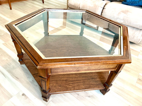 Vintage Octagon MCM Coffee Table