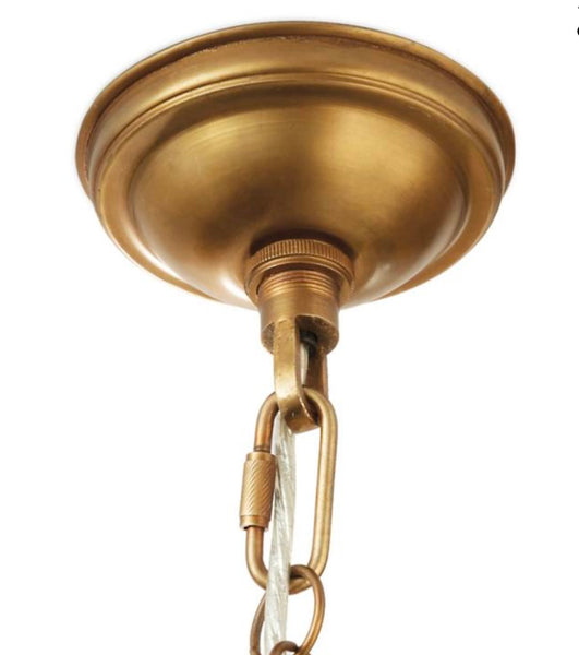 Frontgate Galicia 18" Brass Pendant Light (2 Available)