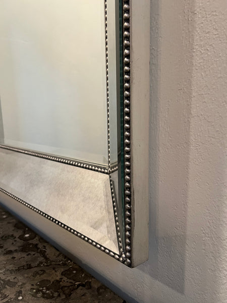 Restoration Hardware Beaded Venetian Beveled Mirror