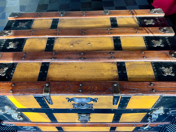 Antique Steamer Travel Trunk