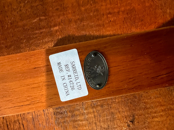 Sarreid Limited Wood and Cane Bench