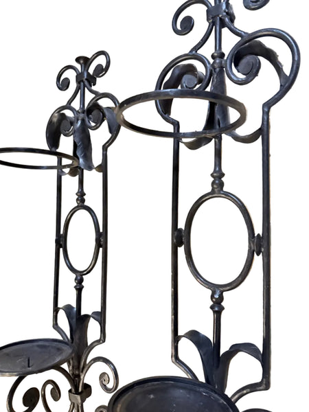 Pair of Iron Global Views Williamsburg Candle Sconces