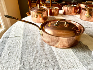 Mauviel M'Heritage French Copper 9" Skillet with Lid