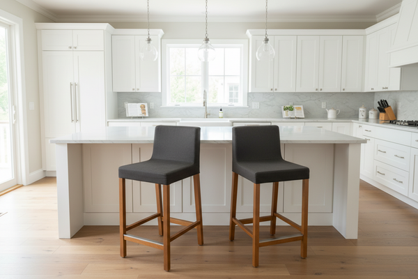 Pair of Blu Dot Knicker Counter Height Bar Stools