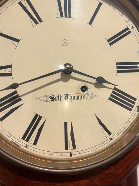 Antique Seth Thomas Octagon Schoolhouse Wall Clock