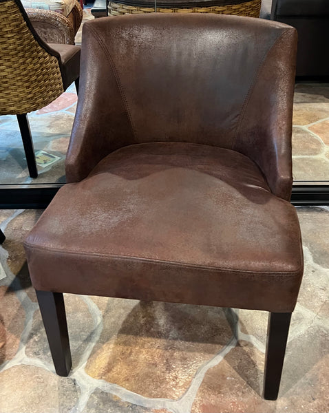 Pair of Frontgate Sheldon Dining Chairs with Seagrass Back Chairs