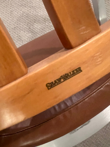 Shaw Walker MCM Aluminum and Wood Chair