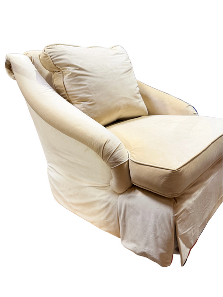 Pair of Henredon Swivel Club Chairs