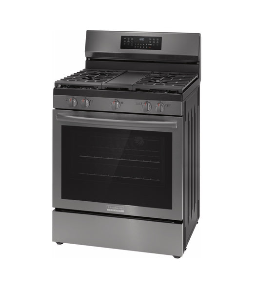 Frigidaire Gallery Black Stainless Gas 5 Burner 30" Range