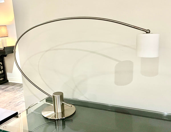 Chrome Arc MCM Table Lamp