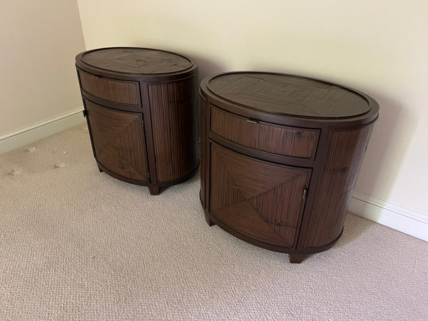 Pair of Crate and Barrel Double Chaise Loungers