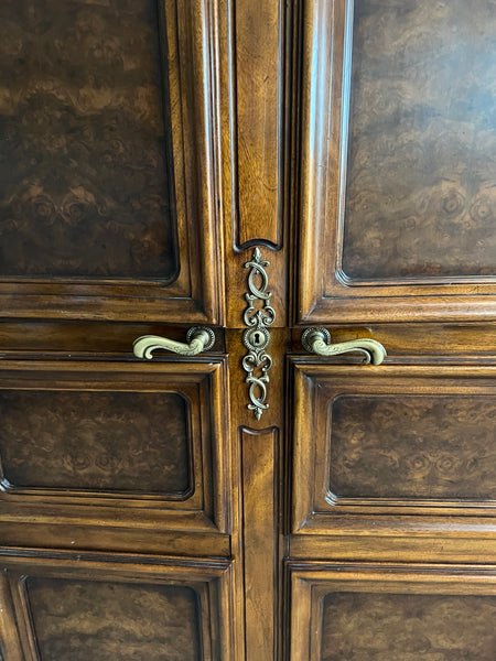 Karges Furniture Country French Walnut Wardrobe Armoire