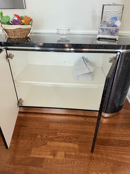 Art Deco Lacquer Sideboard (2 Available)