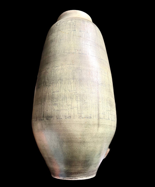 Theo & Susan Harlander Large Signed Floor Vase Pottery