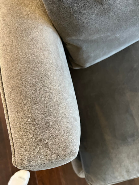 Crate and Barrel Axis Gray 3 Piece L-Shaped Sectional Sofa