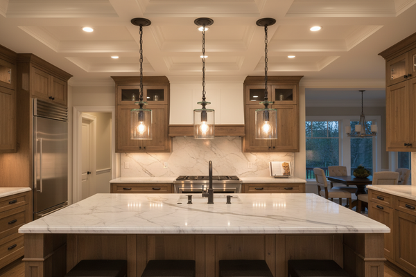 Currey and Company Panorama Small Pendant Lights 9060 - Set of 3