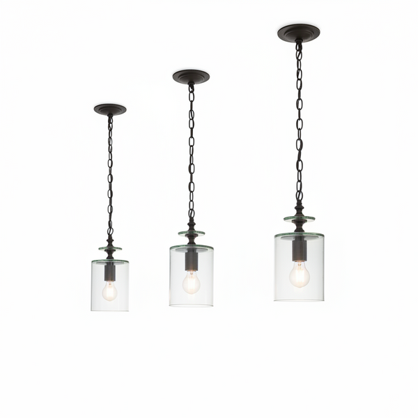 Currey and Company Panorama Small Pendant Lights 9060 - Set of 3