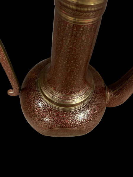 Moorish Style Monumental Floor Standing Palace Brass Ewer